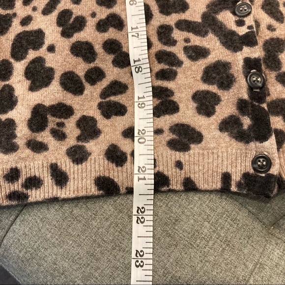 Leopard Print Cashmere Cardigan - Picture 8 of 9
